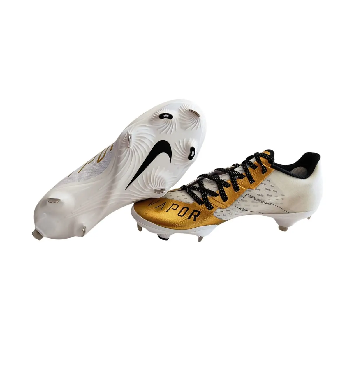 29 MX NIKE VAPOR BLANCO DORADO
