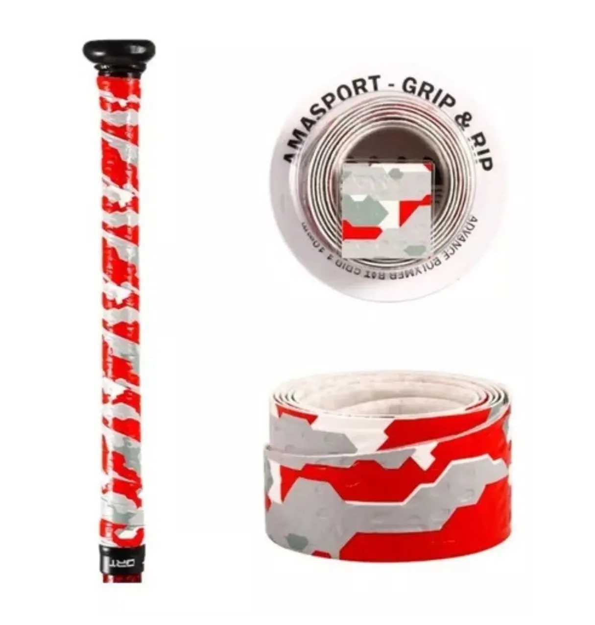 BAT GRIP ROJO CAMUFLAJE GRIS